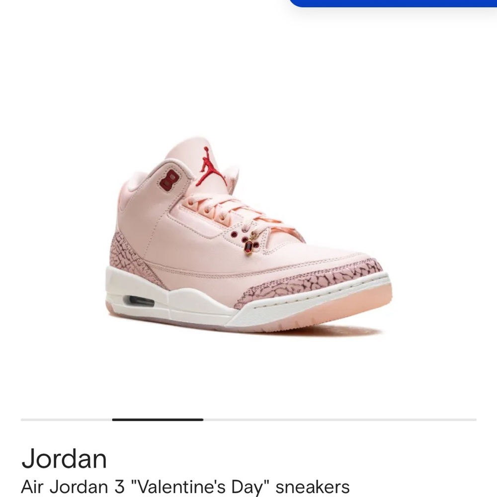 Jordan Air 3 Pink and Red Sneakers